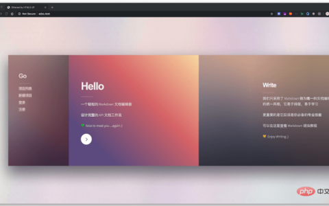 用Laravel开发的一个轻松的Markdown文档编辑项目