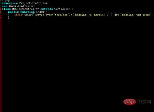 thinkphp控制器如何继承类