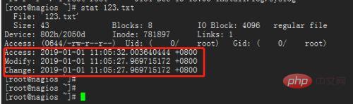 linux怎么查询文件的修改时间
