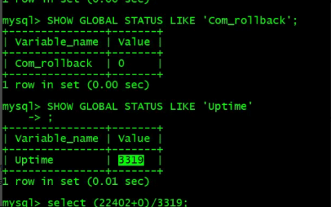MySQL性能指标TPS+QPS+IOPS压测实例分析
