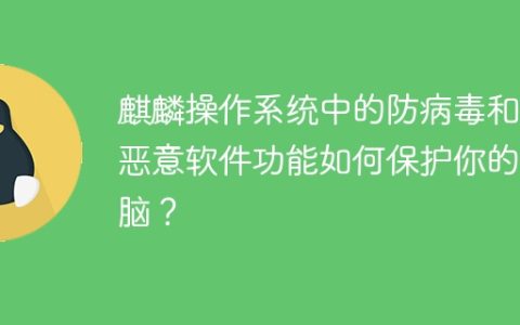麒麟操作系统中的防病毒和反恶意软件功能如何保护你的电脑？