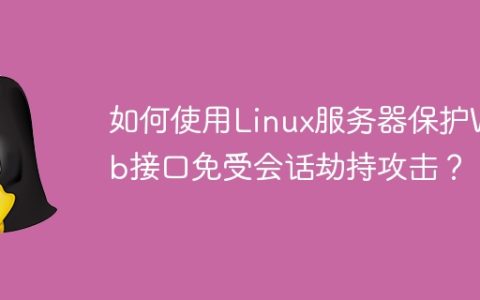 如何使用Linux服务器保护Web接口免受会话劫持攻击？