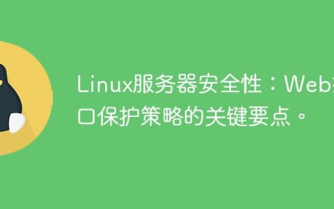 Linux服务器安全性：Web接口保护策略的关键要点。