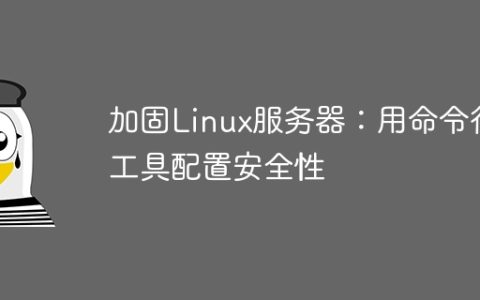 加固Linux服务器：用命令行工具配置安全性