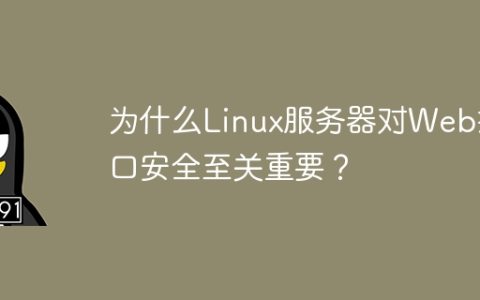 为什么Linux服务器对Web接口安全至关重要？