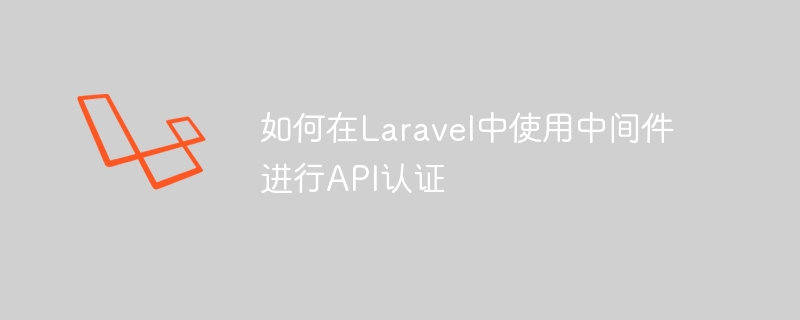 如何在laravel中使用中间件进行api认证