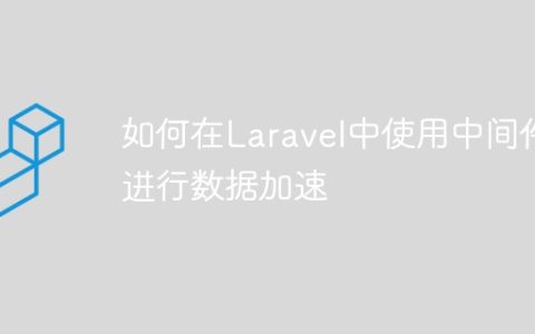 如何在Laravel中使用中间件进行数据加速