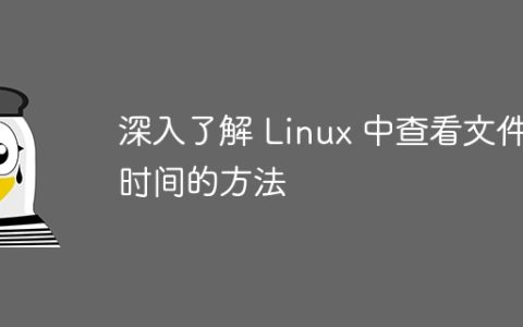 深入了解 Linux 中查看文件时间的方法