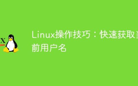 Linux操作技巧：如何快速查找当前用户