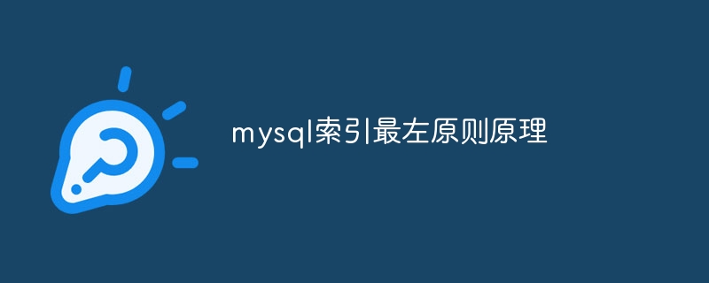 mysql索引最左原则原理