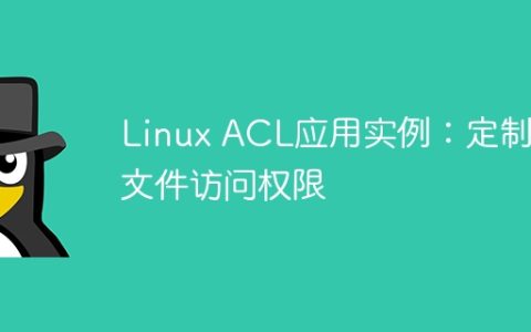 应用Linux ACL：个性化文件权限管理