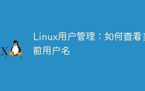 如何查看Linux系统中的当前用户