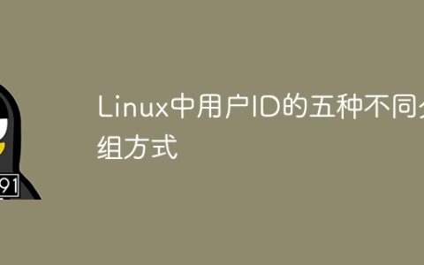 五种Linux中用户ID分组的不同方式