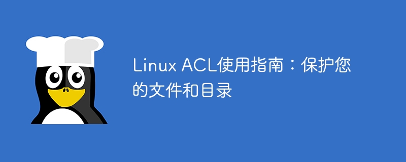 linux acl使用指南:保护您的文件和目录