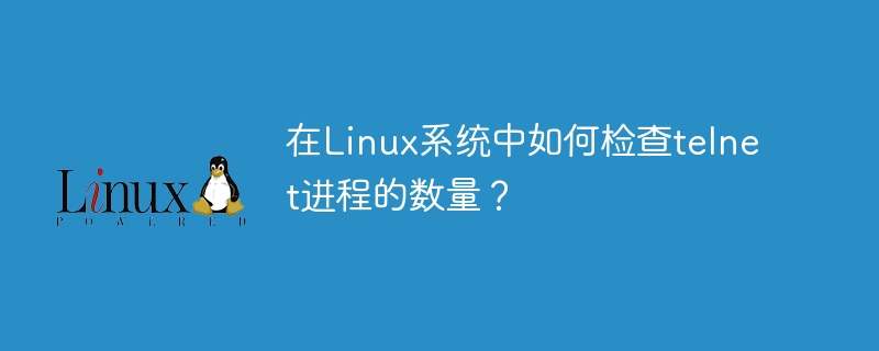 在linux系统中如何检查telnet进程的数量?