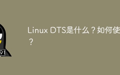 Linux DTS是什么？如何使用？