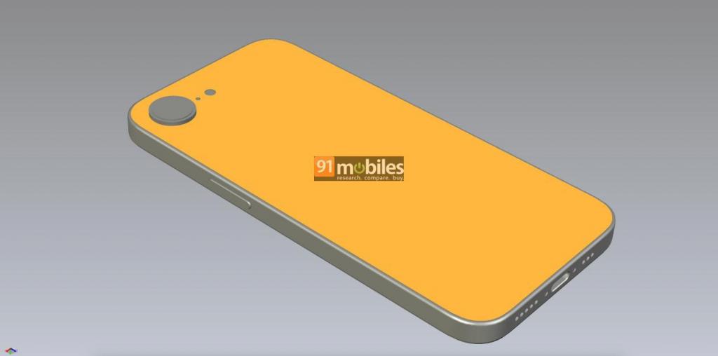 iPhone SE 4 渲染图曝光，刘海屏首次登陆！直角边框与 iPhone14 相似