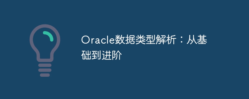 oracle数据类型解析:从基础到进阶