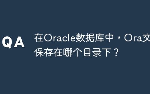 在Oracle数据库中，Ora文件保存在哪个目录下？
