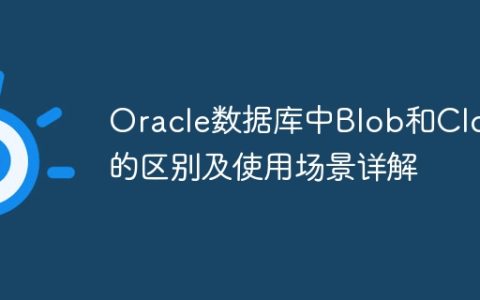 Oracle数据库中Blob和Clob的区别及使用场景详解