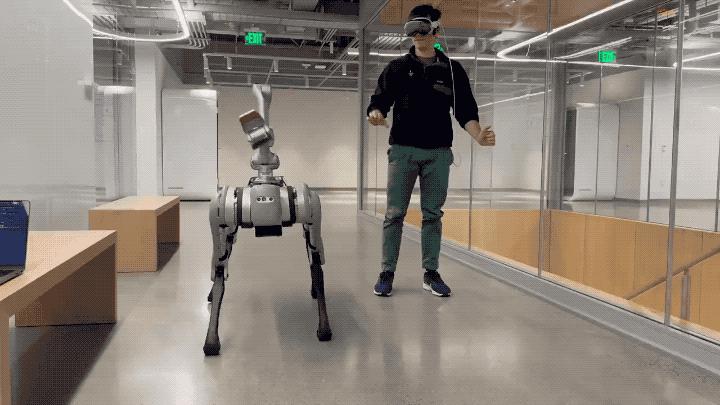 用 Vision Pro 实时训练机器狗!MIT 博士生开源项目火了