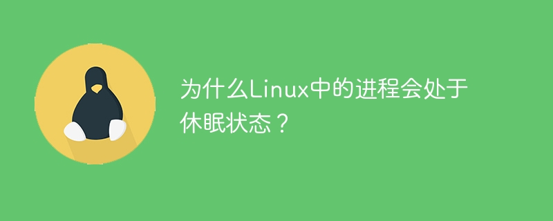 为什么linux中的进程会处于休眠状态?