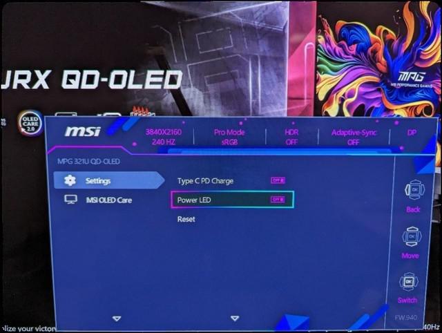 微星宣布 QD-OLED 显示器可自行进行固件升级