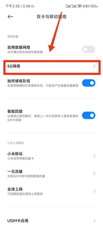 红米Note13RPro怎么调成4G网络?