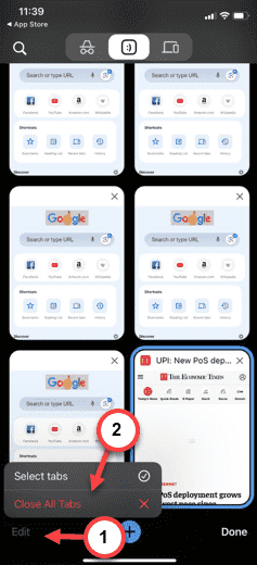 iOS 版 Chrome 中缺少标签页号:修复