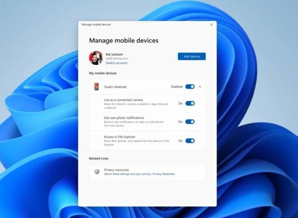 Windows 11 更新支持 Galaxy 设备文件直连 传输更便捷