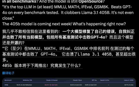 开源大模型新王干翻 GPT-4o，新技术可纠正自己幻觉，数学 99.2 分刷爆测试集