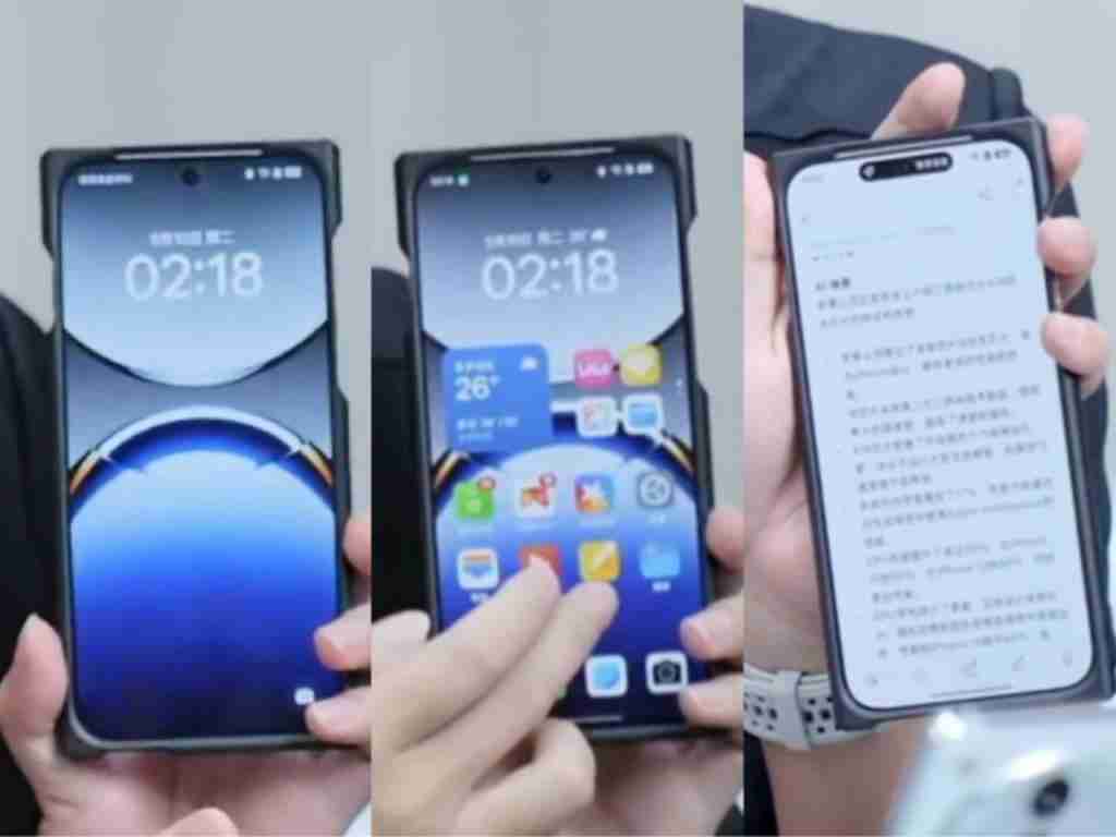 刘作虎晒 FindX8 真机照 对比 iPhone 傻傻分不清?