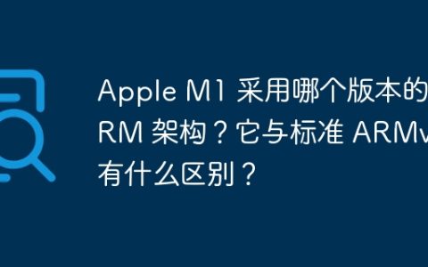 Apple M1 采用哪个版本的 ARM 架构？它与标准 ARMv8 有什么区别？