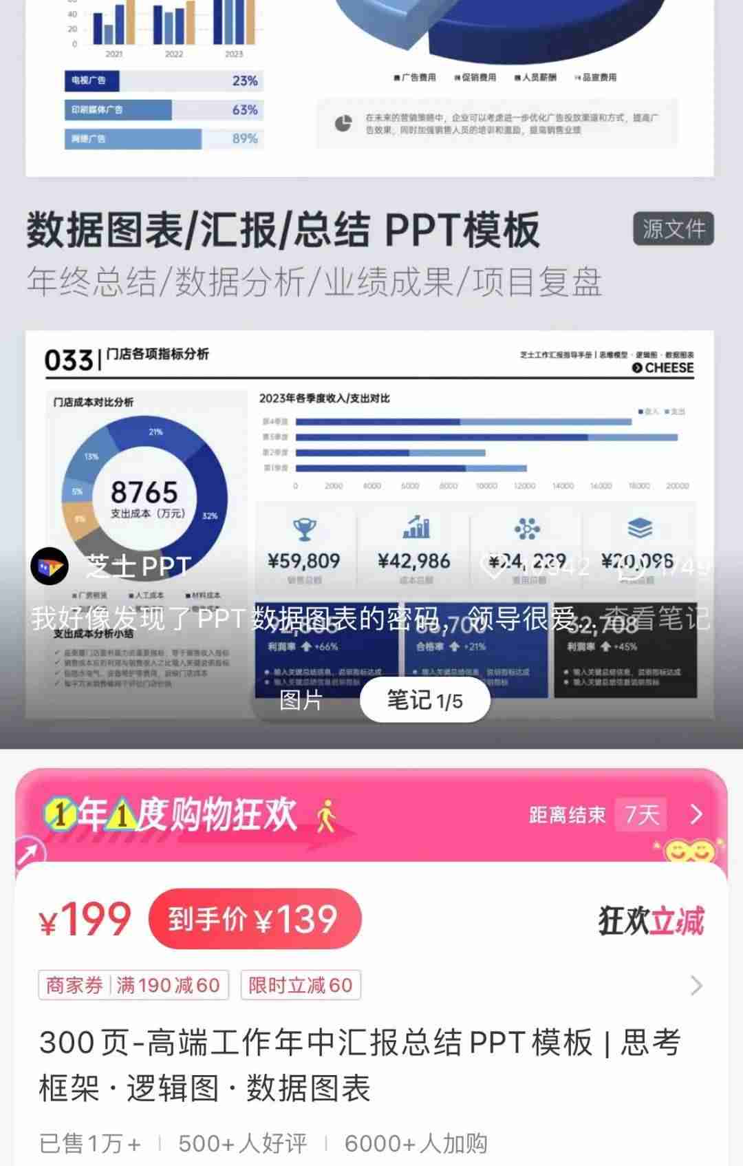 在小红书上卖年终总结模版,赚了200w+