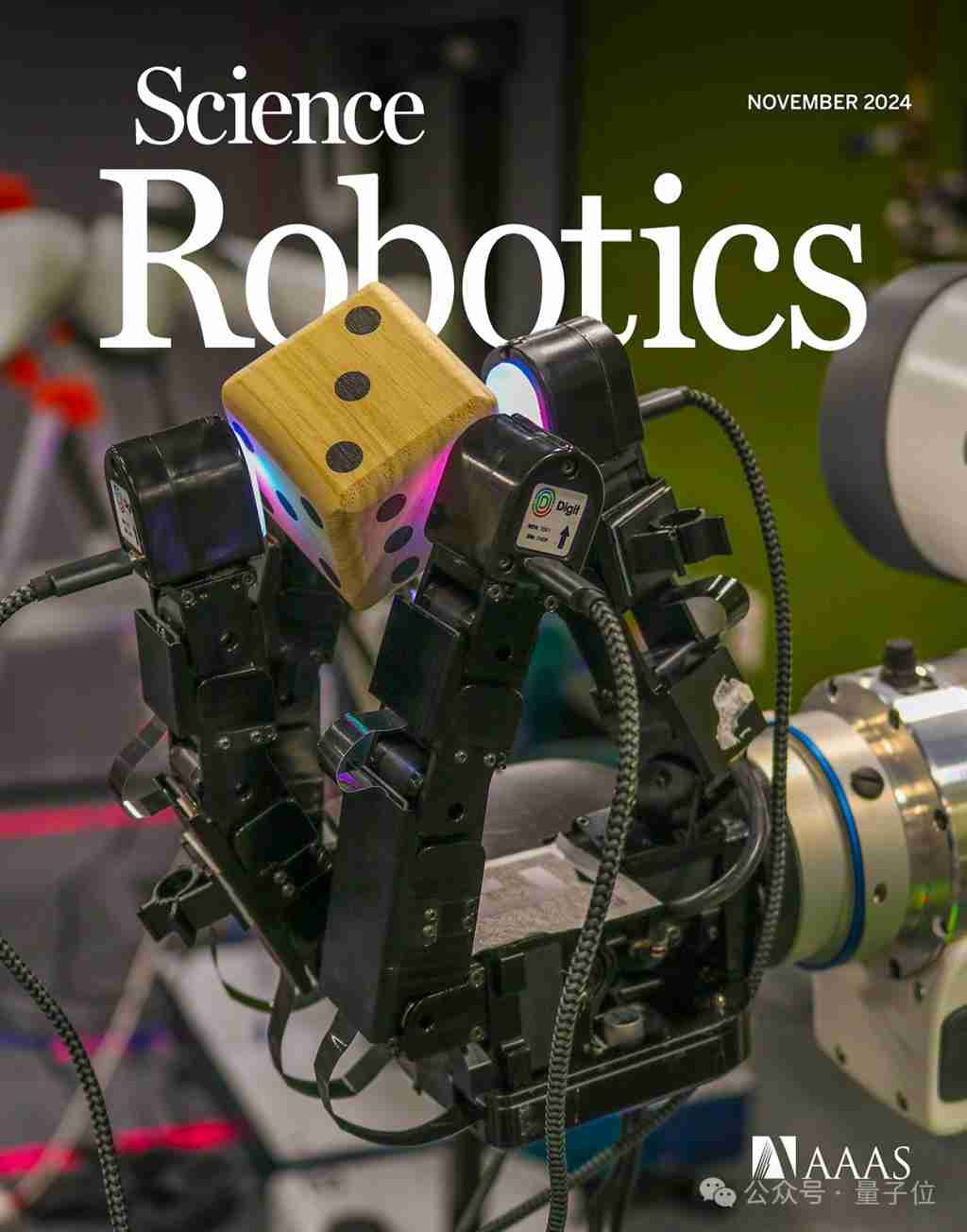 Meta 最新触觉机械手登 Science 子刊封面,操作未知物体精度最高提升 94%