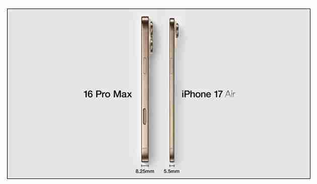史上最薄 iPhone 17 Air 曝光 颜值绝了