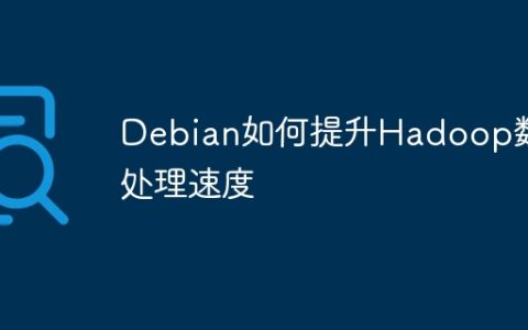 Debian如何提升Hadoop数据处理速度