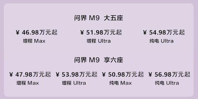 问界 M9 和新 M5 Ultra 双车上新,享界 S9 增程版同场发布
