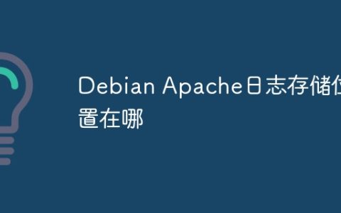 Debian Apache日志存储位置在哪
