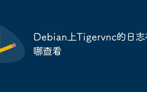 Debian上Tigervnc的日志在哪查看