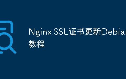 Nginx SSL证书更新Debian教程