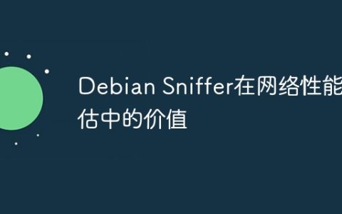 Debian Sniffer在网络性能评估中的价值
