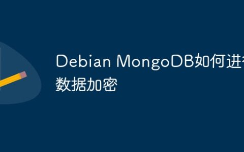 Debian MongoDB如何进行数据加密