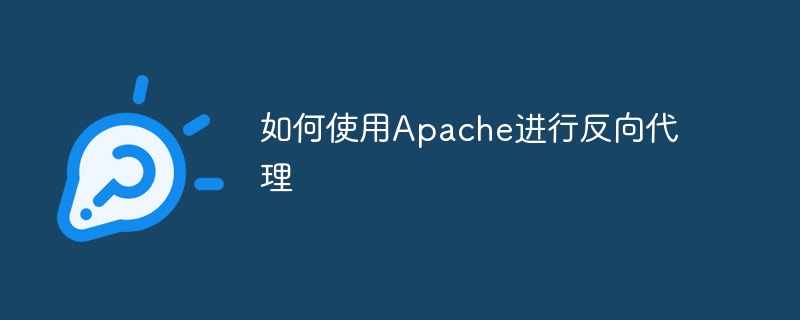 如何使用apache进行反向代理