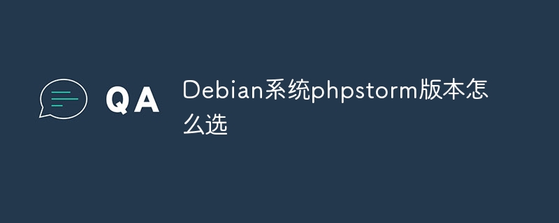 Debian系统phpstorm版本怎么选