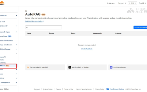 AutoRAG— Cloudflare 推出的全托管检索增强生成服务