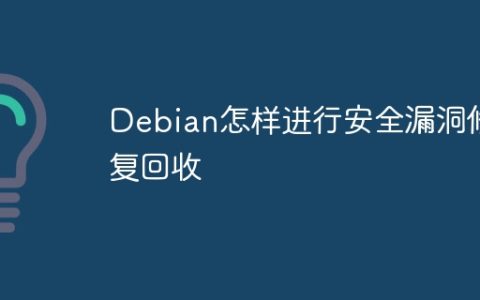Debian怎样进行安全漏洞修复回收