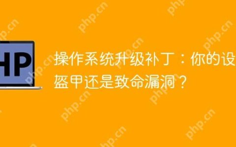 操作系统升级补丁：你的设备盔甲还是致命漏洞？