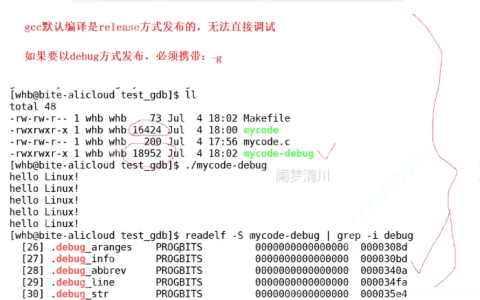 linux工具—gdb调试~~进程