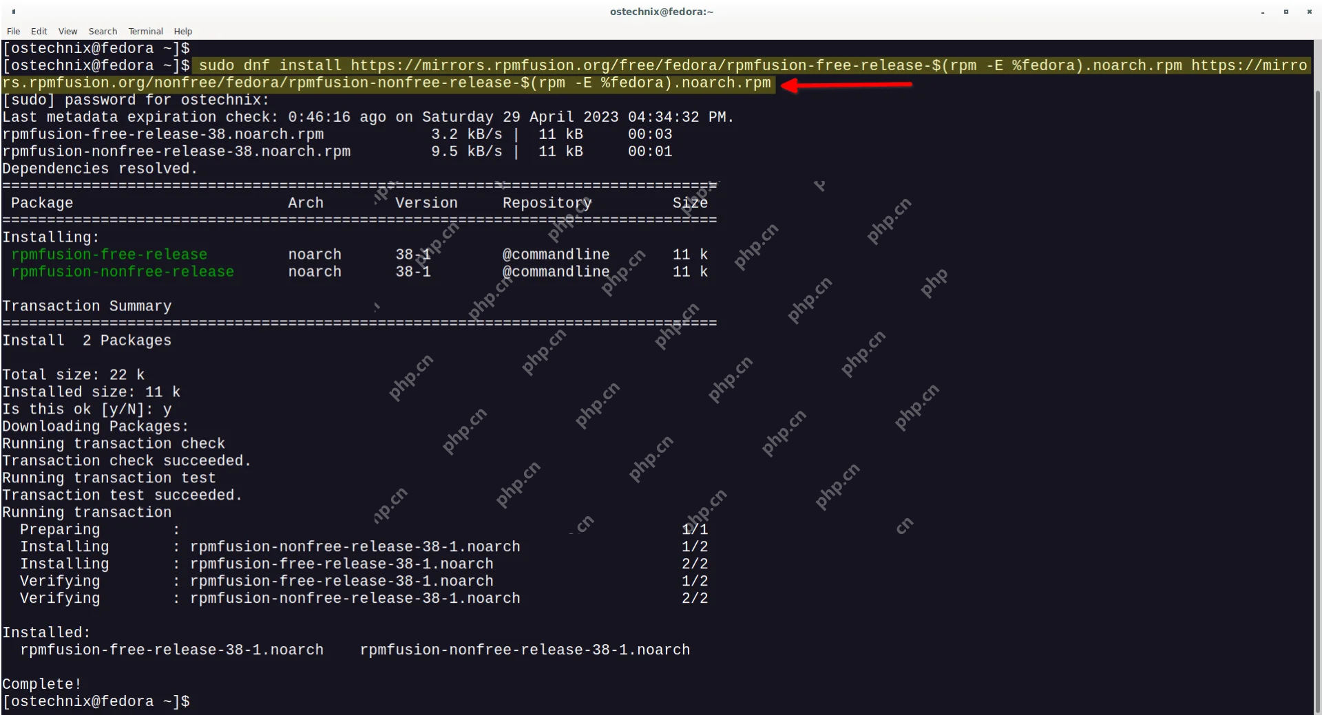 如何在 Fedora、RHEL、AlmaLinux、Rocky Linux 中启用 RPM Fusion 存储库?